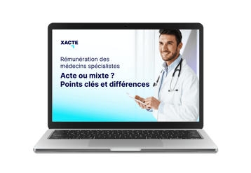 Écran d'ordinateur portable avec un titre de webinaire