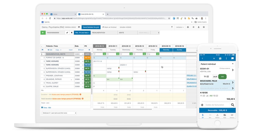 Xacte logiciel facturation médicale RAMQ