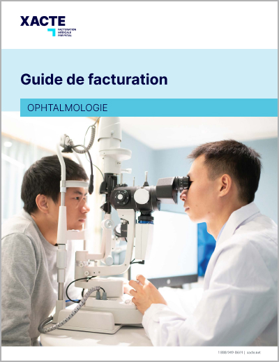 Couverture du Guide de facturation pour l'ophtalmologie