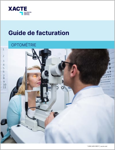 Couverture du Guide de facturation pour l'optométrie