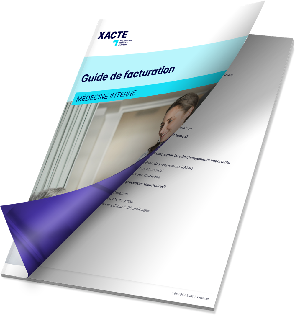 Guide de facturation médicale en médecine interne de Xacte