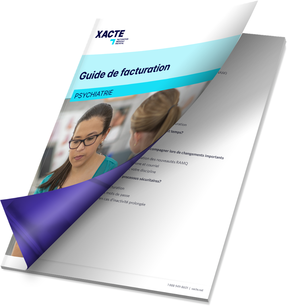 Guide de facturation en psychiatrie de Xacte