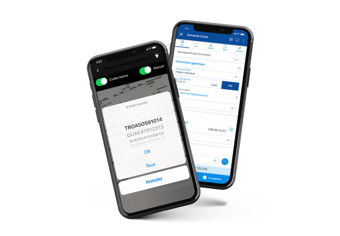 Image of 2 smartphones